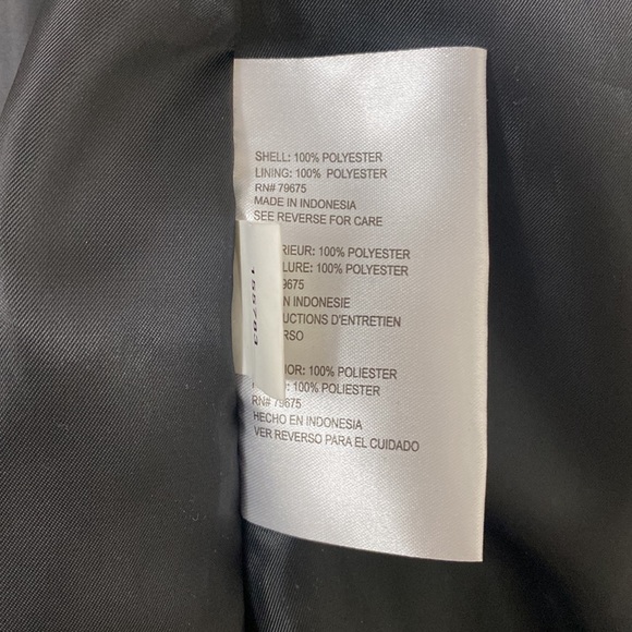 Michael Kors Black Anorak Zip Front Rain Jacket - Picture 15 of 16